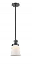 Innovations Lighting 201C-OB-G181S-LED - Canton - 1 Light - 5 inch - Oil Rubbed Bronze - Cord hung - Mini Pendant