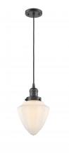 Innovations Lighting 201C-OB-G661-7-LED - Bullet - 1 Light - 7 inch - Oil Rubbed Bronze - Cord hung - Mini Pendant