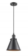  201C-OB-M13-OB - Appalachian - 1 Light - 8 inch - Oil Rubbed Bronze - Cord hung - Mini Pendant