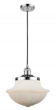  201C-PC-G541 - Oxford - 1 Light - 12 inch - Polished Chrome - Cord hung - Mini Pendant