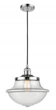  201C-PC-G542 - Oxford - 1 Light - 12 inch - Polished Chrome - Cord hung - Mini Pendant