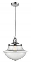  201C-PC-G544 - Oxford - 1 Light - 12 inch - Polished Chrome - Cord hung - Mini Pendant