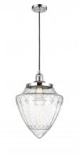  201C-PC-G664-12 - Bullet - 1 Light - 12 inch - Polished Chrome - Cord hung - Mini Pendant