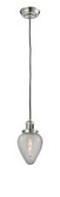  201C-PN-G165 - Geneseo - 1 Light - 7 inch - Polished Nickel - Cord hung - Mini Pendant