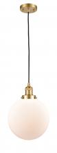  201C-SG-G201-10-LED - Beacon - 1 Light - 10 inch - Satin Gold - Cord hung - Mini Pendant