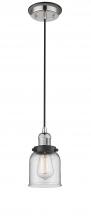  201CBP-PNBK-G52 - Bell - 1 Light - 5 inch - Polished Nickel - Cord hung - Mini Pendant