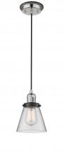  201CBP-PNBK-G62 - Cone - 1 Light - 6 inch - Polished Nickel - Cord hung - Mini Pendant