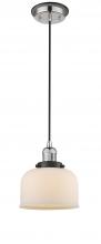  201CBP-PNBK-G71 - Bell - 1 Light - 8 inch - Polished Nickel - Cord hung - Mini Pendant