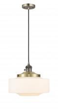  201CSW-AB-G691-12 - Bridgeton - 1 Light - 16 inch - Antique Brass - Cord hung - Mini Pendant