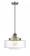  201CSW-AB-G692-12 - Bridgeton - 1 Light - 16 inch - Antique Brass - Cord hung - Mini Pendant