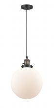  201CSW-BAB-G201-10 - Beacon - 1 Light - 10 inch - Black Antique Brass - Cord hung - Mini Pendant