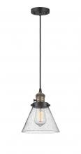  201CSW-BAB-G44 - Cone - 1 Light - 8 inch - Black Antique Brass - Cord hung - Mini Pendant