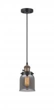 Innovations Lighting 201CSW-BAB-G53-LED - Bell - 1 Light - 5 inch - Black Antique Brass - Cord hung - Mini Pendant