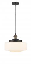  201CSW-BAB-G691-12 - Bridgeton - 1 Light - 16 inch - Black Antique Brass - Cord hung - Mini Pendant