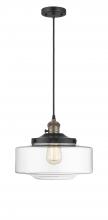  201CSW-BAB-G692-12 - Bridgeton - 1 Light - 16 inch - Black Antique Brass - Cord hung - Mini Pendant