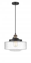  201CSW-BAB-G694-12 - Bridgeton - 1 Light - 16 inch - Black Antique Brass - Cord hung - Mini Pendant