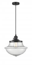  201CSW-BK-G544 - Oxford - 1 Light - 12 inch - Matte Black - Cord hung - Mini Pendant