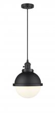  201CSW-BK-HFS-81-BK - Hampden - 1 Light - 9 inch - Matte Black - Cord hung - Mini Pendant