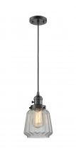  201CSW-OB-G142 - Chatham - 1 Light - 7 inch - Oil Rubbed Bronze - Cord hung - Mini Pendant