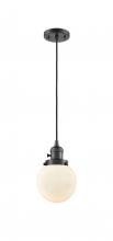 Innovations Lighting 201CSW-OB-G201-6-LED - Beacon - 1 Light - 6 inch - Oil Rubbed Bronze - Cord hung - Mini Pendant