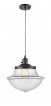  201CSW-OB-G542 - Oxford - 1 Light - 12 inch - Oil Rubbed Bronze - Cord hung - Mini Pendant