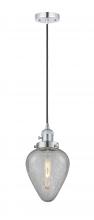  201CSW-PC-G165 - Geneseo - 1 Light - 7 inch - Polished Chrome - Cord hung - Mini Pendant