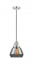  201CSW-PN-G173-LED - Fulton - 1 Light - 7 inch - Polished Nickel - Cord hung - Mini Pendant