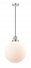  201CSW-PN-G201-12 - Beacon - 1 Light - 12 inch - Polished Nickel - Cord hung - Mini Pendant