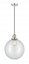  201CSW-PN-G202-12 - Beacon - 1 Light - 12 inch - Polished Nickel - Cord hung - Mini Pendant