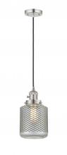  201CSW-PN-G262 - Stanton - 1 Light - 6 inch - Polished Nickel - Cord hung - Mini Pendant