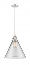  201CSW-PN-G42-L - Cone - 1 Light - 12 inch - Polished Nickel - Cord hung - Mini Pendant