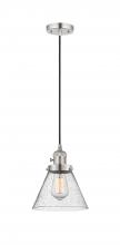  201CSW-PN-G44 - Cone - 1 Light - 8 inch - Polished Nickel - Cord hung - Mini Pendant