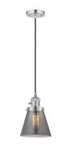  201CSW-PN-G63-LED - Cone - 1 Light - 6 inch - Polished Nickel - Cord hung - Mini Pendant