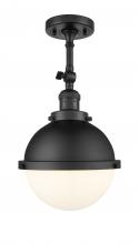  201F-BK-HFS-81-BK - Hampden - 1 Light - 9 inch - Matte Black - Semi-Flush Mount