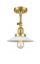  201F-SG-G1-LED - Halophane - 1 Light - 9 inch - Satin Gold - Semi-Flush Mount