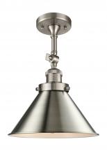  201F-SN-M10-SN - Briarcliff - 1 Light - 10 inch - Brushed Satin Nickel - Semi-Flush Mount