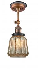  201FBP-ACBK-G146 - Chatham - 1 Light - 7 inch - Antique Copper - Semi-Flush Mount