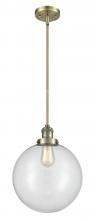  201S-AB-G202-12 - Beacon - 1 Light - 12 inch - Antique Brass - Stem Hung - Mini Pendant