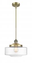  201S-AB-G692-12 - Bridgeton - 1 Light - 12 inch - Antique Brass - Stem Hung - Mini Pendant