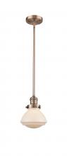  201S-AC-G321 - Olean - 1 Light - 7 inch - Antique Copper - Stem Hung - Mini Pendant