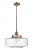  201S-AC-G692-16 - Bridgeton - 1 Light - 12 inch - Antique Copper - Stem Hung - Mini Pendant