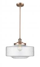  201S-AC-G694-16 - Bridgeton - 1 Light - 12 inch - Antique Copper - Stem Hung - Mini Pendant