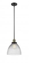  201S-BAB-G222 - Seneca Falls - 1 Light - 10 inch - Black Antique Brass - Stem Hung - Mini Pendant