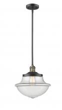  201S-BAB-G542 - Oxford - 1 Light - 12 inch - Black Antique Brass - Stem Hung - Mini Pendant