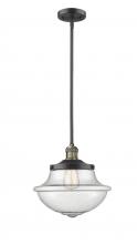  201S-BAB-G544 - Oxford - 1 Light - 12 inch - Black Antique Brass - Stem Hung - Mini Pendant