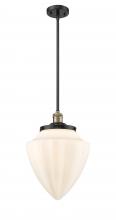  201S-BAB-G661-12 - Bullet - 1 Light - 12 inch - Black Antique Brass - Stem Hung - Mini Pendant