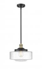  201S-BAB-G694-12 - Bridgeton - 1 Light - 12 inch - Black Antique Brass - Stem Hung - Mini Pendant