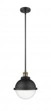  201S-BAB-HFS-84-BK - Hampden - 1 Light - 9 inch - Black Antique Brass - Stem Hung - Mini Pendant