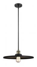  201S-BAB-MFR-BK-16-LED - Appalachian - 1 Light - 16 inch - Black Antique Brass - Stem Hung - Mini Pendant