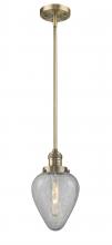  201S-BB-G165 - Geneseo - 1 Light - 7 inch - Brushed Brass - Stem Hung - Mini Pendant